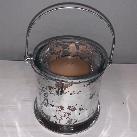 Other - Silver Mercury Glass w/New Candle